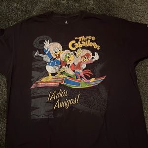 Mens XL Disney The Three Caballeros t shirt